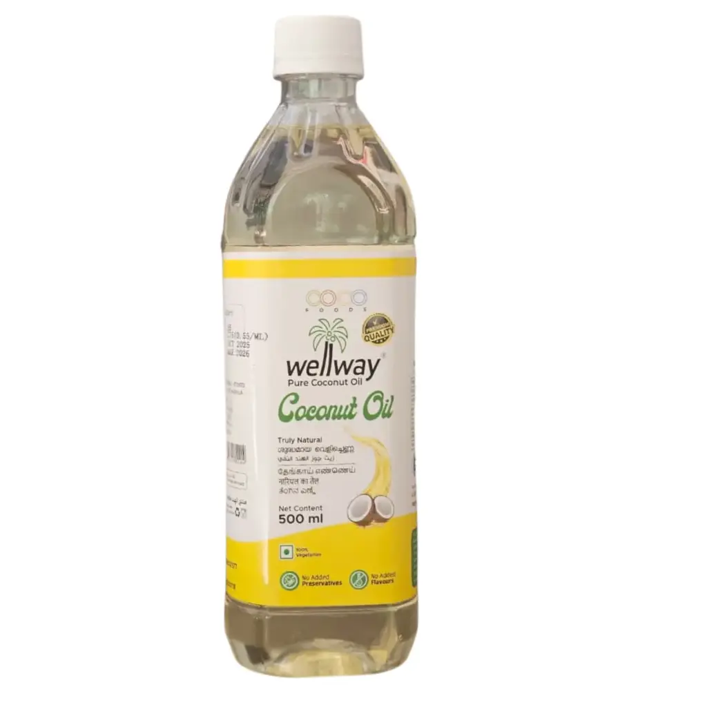 Wellway Coconut Oil 500ml Bottle